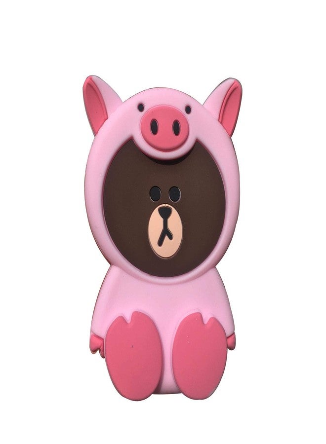 KC Piggy Multi-Function Mini Coin Purse Bag for Earphone Lipsticks Headphone Pendrive Keys Silicone (Pink) - Image 2